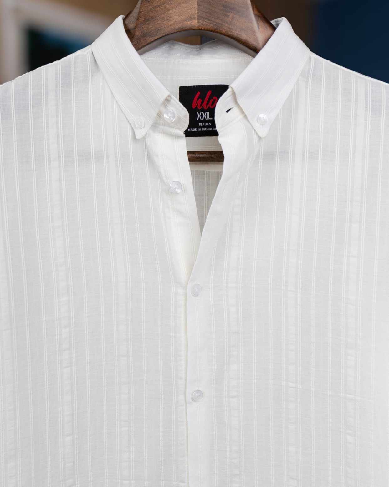White With White Stripes Shirt