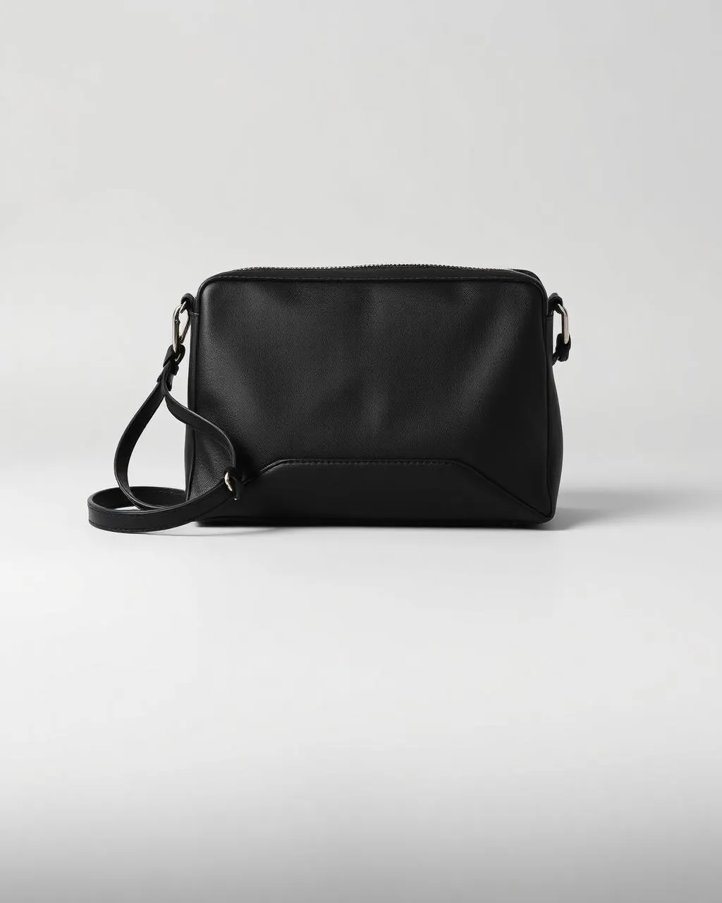 Structured Leather Shoulder Bag