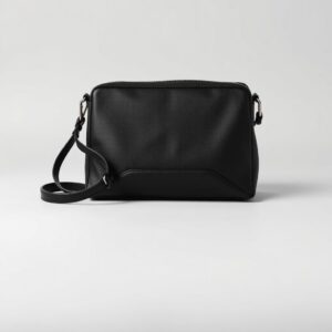Structured Leather Shoulder Bag