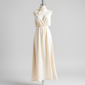 Silk Wrap Midi Dress